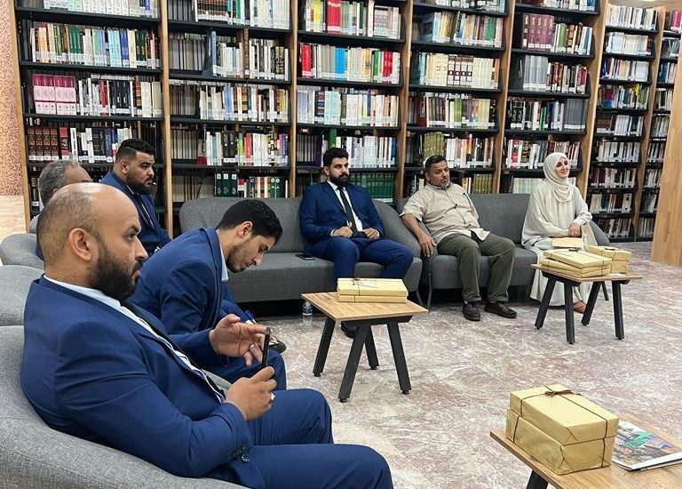 المركز يستقبل وفدا من البيت الليبي للعلوم والثقافة بمدينة الزاوية