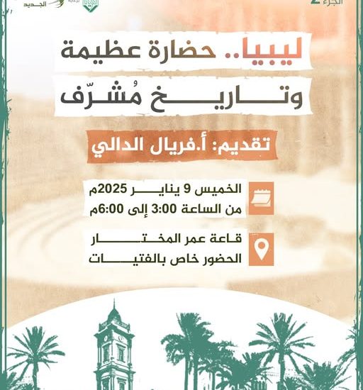 نشاط للأطفال بعنوان: ليبيا حضارة عظيمة وتاريخ مُشرف( الجزء الثاني).