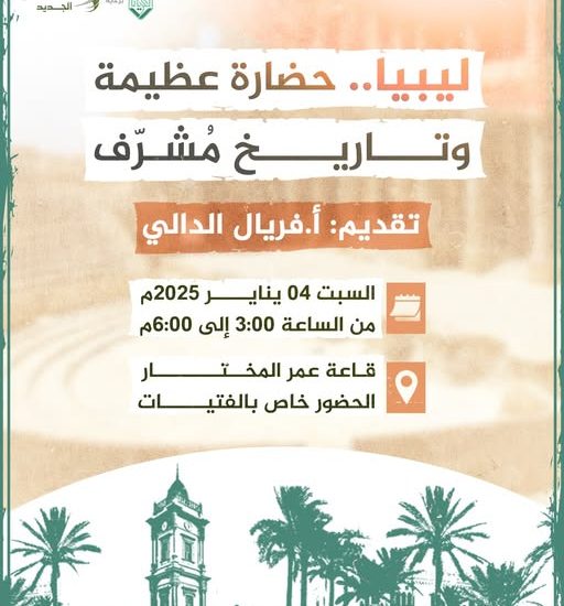 نشاط للأطفال بعنوان: ليبيا حضارة عظيمة وتاريخ مُشرف( الجزء الأول).